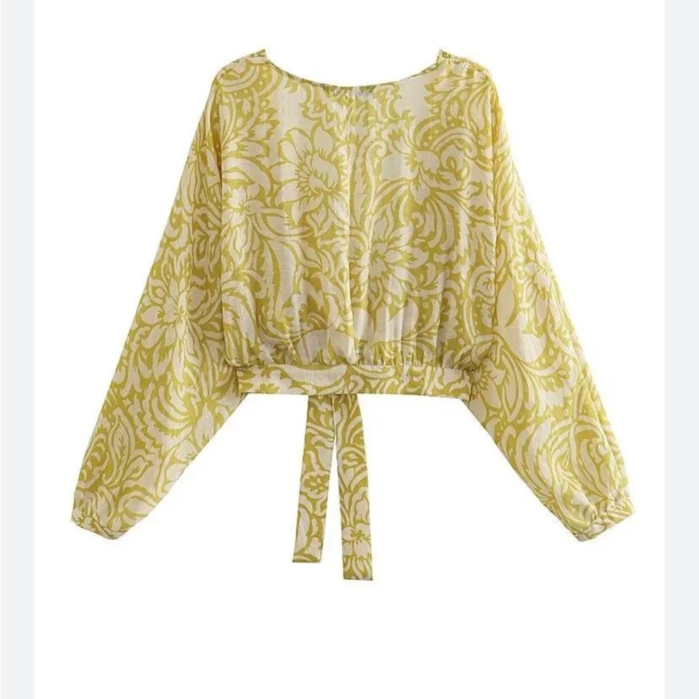 Zara wrap crop top NWOT